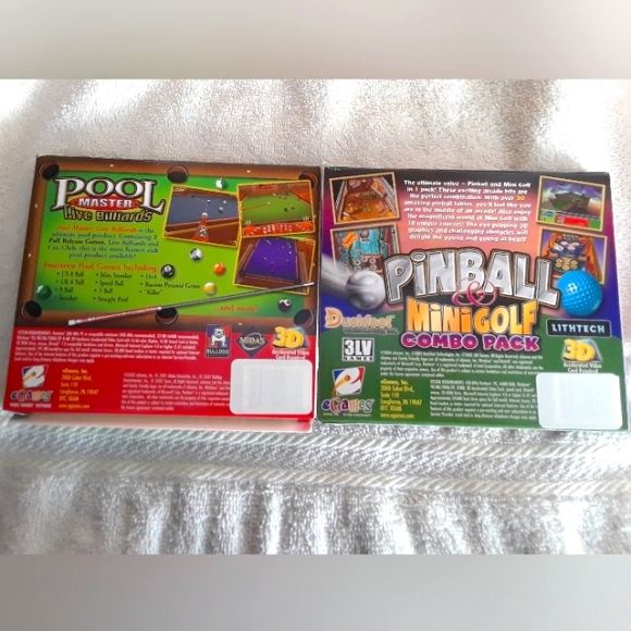 PC Games-Pinball + Mini Golf and Pool Master New and Sealed Vintage - Picture 4 of 6